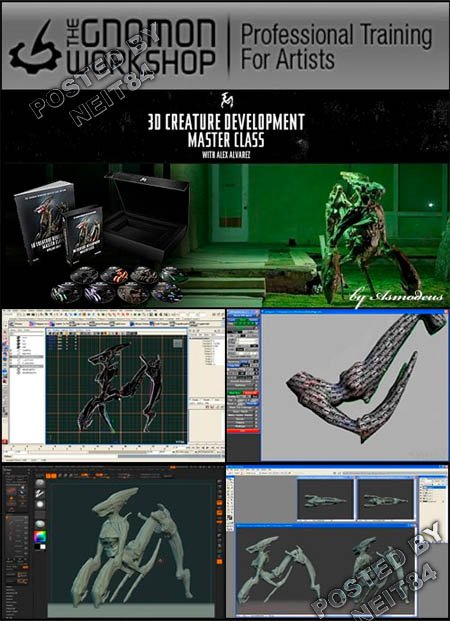 Gnomon Workshop - 3D creature development master class with Alex Alvarez (2010/ENG)