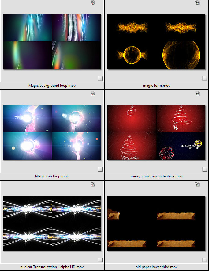 Videohive Motion Pack - Collection of video footage (HD, Full HD)