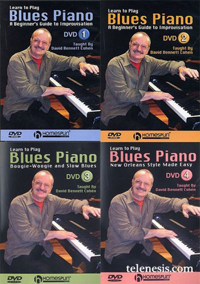 David Bennett Cohen - Learn to Play Blues Piano (4 DVD COMPLETE SET)