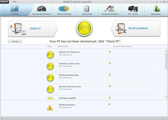MAGIX PC Check & Tuning 2011 v 6.0.402.1045