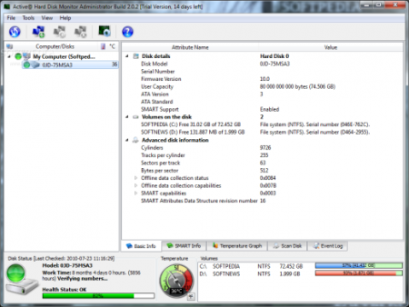 Active Hard Disk Monitor Pro 2.1.0