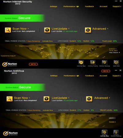 Norton AntiVirus 2012 Beta & Norton Internet Security 2012 19.0.0.43 Beta