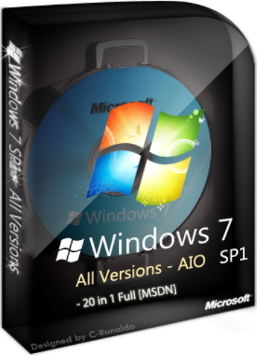 Microsoft Windows 7 SP1 RTM AIO 20 IN 1 English DVD MSDN