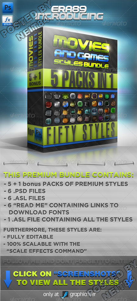 Graphicriver Movies & Games Styles Premium BUNDLE 237340 Graphicriver Movies & Games Styles Premium BUNDLE 237340