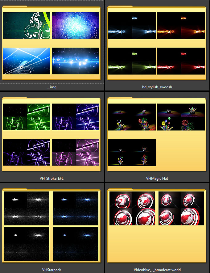 Videohive Motion Pack - Collection of video footage (HD, Full HD)
