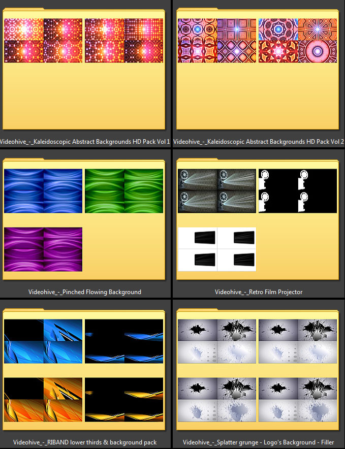 Videohive Motion Pack - Collection of video footage (HD, Full HD)