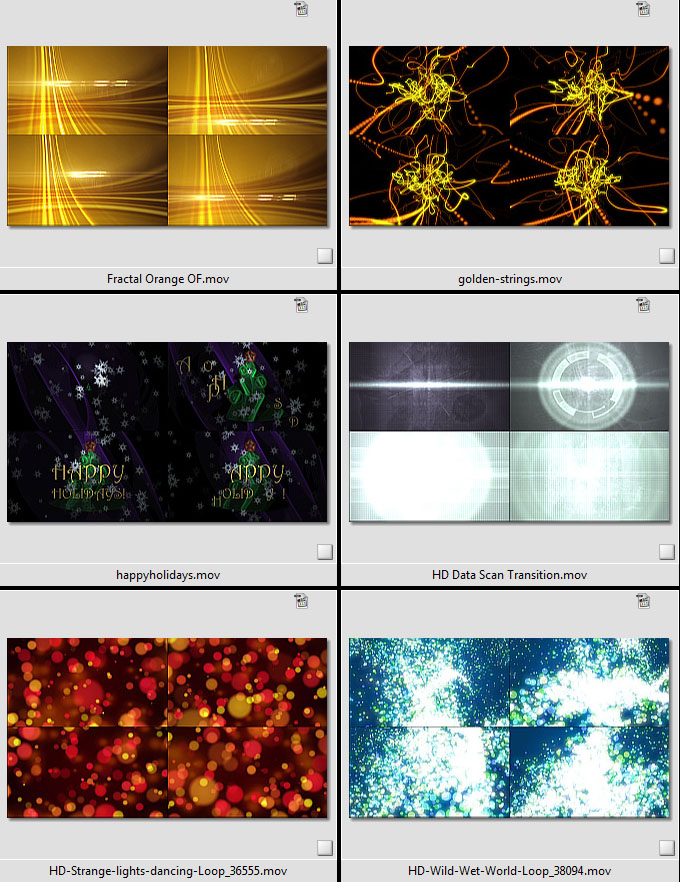 Videohive Motion Pack - Collection of video footage (HD, Full HD)