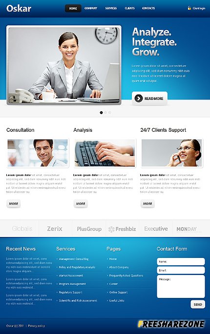 Oskar Template(Joomla 1.5)