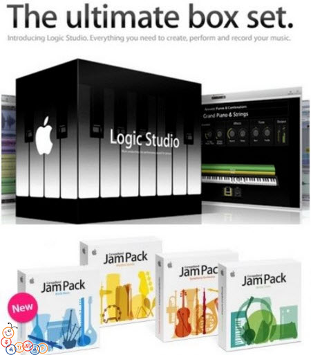 Apple Logic Studio 9.1 with update 9.1.3 and All GarageBand Jam Packs
