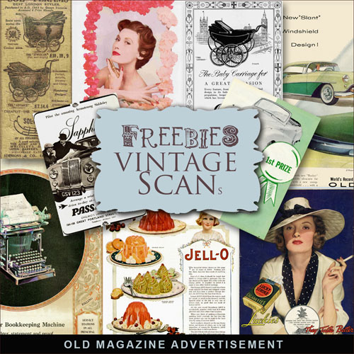 Scrap-kit - Vintage posters from magazines