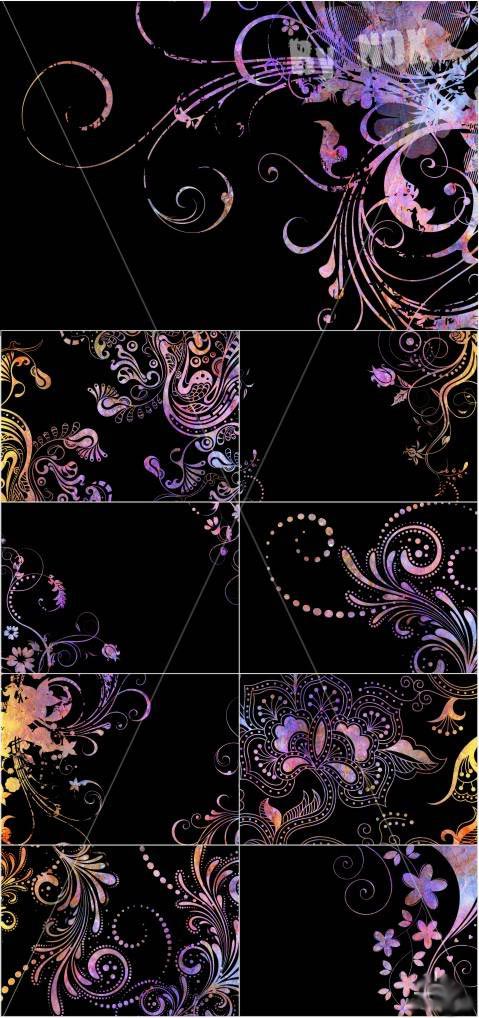 Coloured Pattern Backgrounds