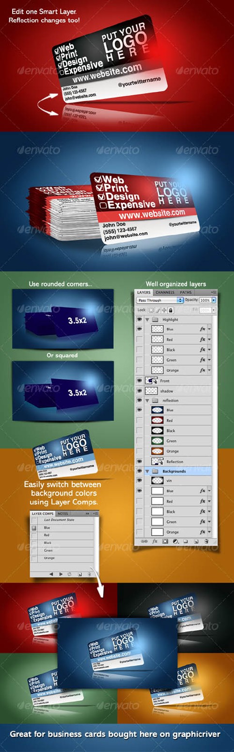 Templates for creating business cards - GraphicRiver Templates for creating business cards - GraphicRiver