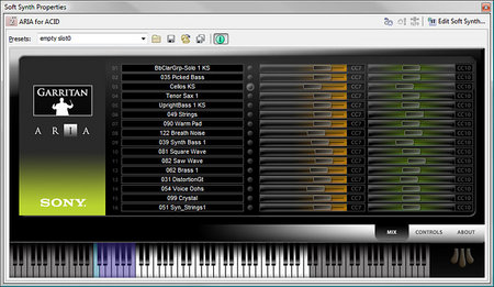 Garritan ARIA VSTi 1.0 Sony ACID Pro Edition | 1.02 GB