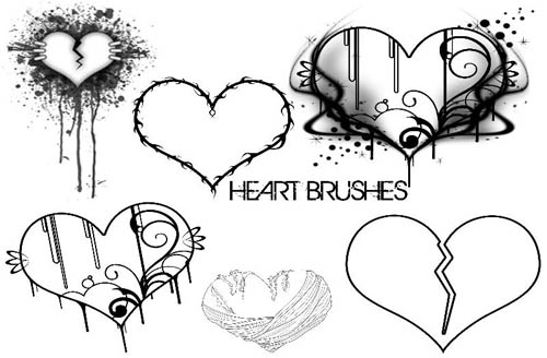 ABR Brushes For Adobe Photoshop - Hearts