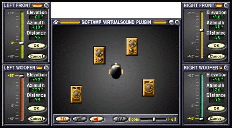 SoftAMP VirtualSound Plugin v1.0 For WINAMP