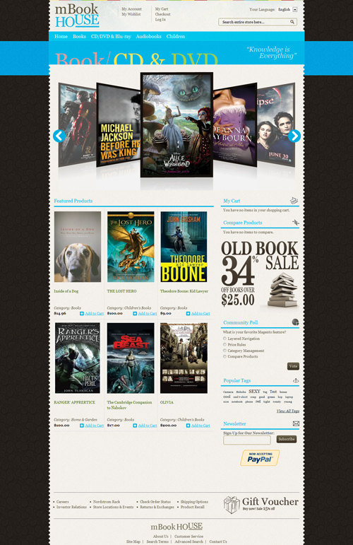 Bookstore - EMTheme Premium Magento Theme