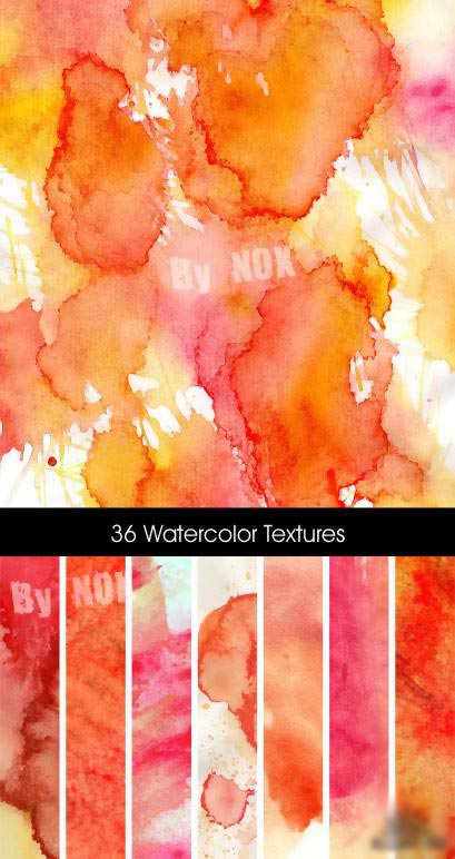 36 Watercolor Textures
