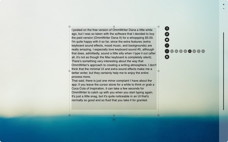 OmmWriter Dana II (Mac OSX) OmmWriter Dana II (Mac OSX)