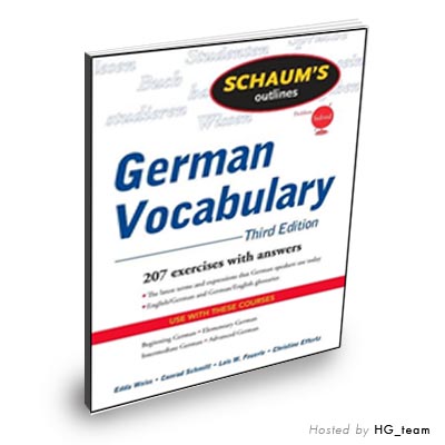 Schaum's Outline of German Vocabulary, 3ed