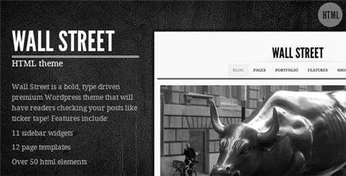 ThemeForest - Wall Street HTML Theme - Rip