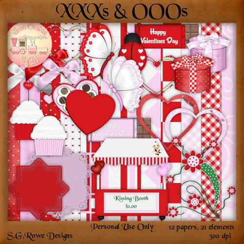 Scrap-set - "XXXs & OOOs"