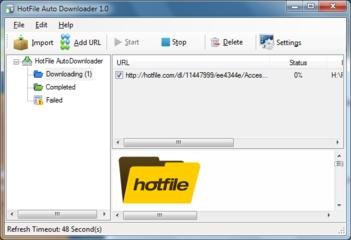 HotFile Auto Downloader Version 1.0