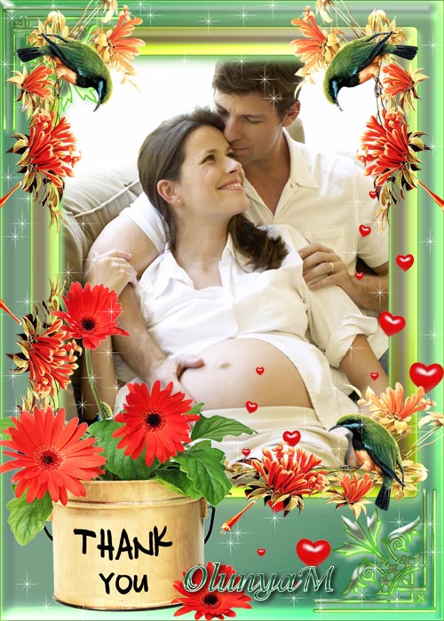 PSD Frame For Photo - Thank You