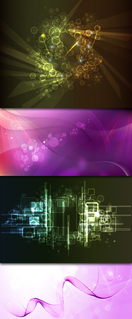 Abstract Vector Backgrounds - Black Hi-Tech & Pink Dreams Abstract Vector Backgrounds - Black Hi-Tech & Pink Dreams