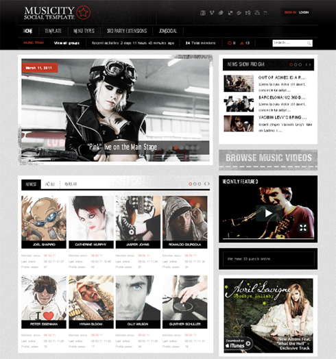 GK Musicity v1.0.1  February 2011 Joomla 1.5 Template (update 17/03/2011)