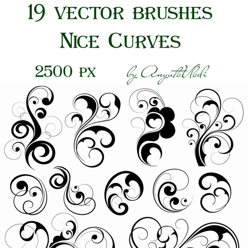 vector brushes Nice Curves
