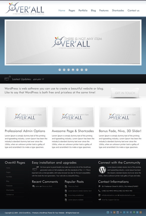 OverALL v1.3 - ThemeForest Premium WordPress Theme