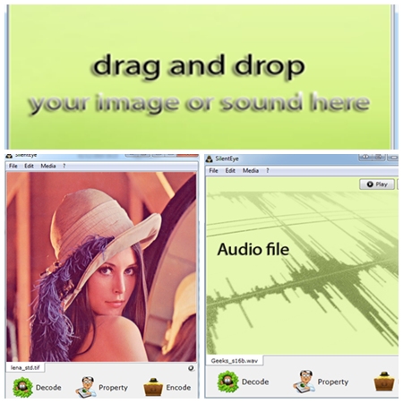 SilentEye 1.0: Hide Your Secret File to Image and Audio File