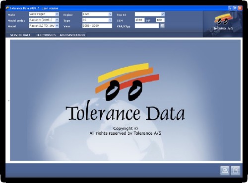 Tolerance Data 2009.2