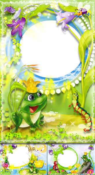 Kids Frames - Princess Frog PSD Kids Frames - Princess Frog PSD